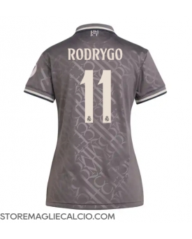 Real Madrid Rodrygo Goes #11 Maglia Gara Terza Repliche 2024-25 Donna